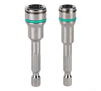 Adaptateur de perceuse à tige hexagonale de 8 mm et 10 mm pour clé à cliquet et tourne-écrous avec design à ressort assurant un ajustement sûr adapté aux perceuses pneumatiques électriques (8 mm)