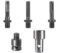 Adaptateur de perceuse avec tige hexagonale ronde carrée pour marteau perforateur électrique à percussion, connecteur en acier au chrome vanadium de 20 mm, comprend 2 adaptateurs et 3 rallonges