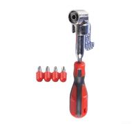 Adaptateur de perceuse électrique à angle droit avec embout d'extension de 105 degrés pour une utilisation avec des embouts de tournevis fonctionnels pour les espaces restreints Construction