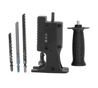 Adaptateur de perceuse électrique vers scie alternative, tête de conversion de tronçonneuse, kit de poignée de lame de scie, convertisseur de scie portable pour la coupe du bois,