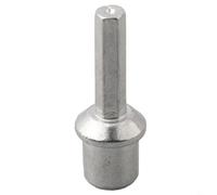 Adaptateur de perceuse en métal galvanisé pour brosse de nettoyage de cheminée pour perceuse électrique et brosse de cheminée offrant une configuration stable de l'outil de nettoyage