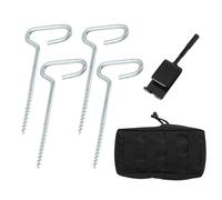 Adaptateur De Perceuse Pour Magasin De Pêche Sur Glace | Piquet Métallique Fileté Universel | Outil D'ancrage Pour Abri De Camping | Pour La Glace, La Neige, La Terre, La Survie, L'aventure, La Randon