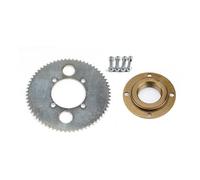 Adaptateur de pignon arrière à cliquet for Roue Libre 55T/65T/80T 25H 158L Go Kart Scooter Bike(65T Set A)