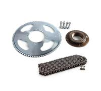 Adaptateur de pignon arrière à cliquet for Roue Libre 55T/65T/80T 25H 158L Go Kart Scooter Bike(80T Set B)