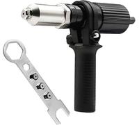 Adaptateur de pistolet à riveter avec poignée en plastique amovible, tête de pistolet à riveter électrique, accessoires de perceuse à riveter sans fil