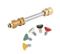 Adaptateur de pistolet de nettoyeur haute pression de 6,35 mm à connexion rapide avec 5 buses, coupleur de baguette de pulvérisation pour Karcher K2 K3