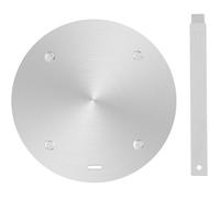 Adaptateur de plaque à induction - NIKCORP - 16 cm - Inox épais - Poignée amovible - Universel (induction/gaz/élec)