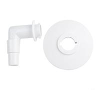 Adaptateur de plaque d'aspiration Skimmer avec coude à 90 degrés pour piscines hors sol Hayward - Compatible avec tuyau d'aspiration de 1/2" et 3/4"