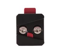 Adaptateur de plaque de fixation rapide pour batterie à monture universelle 1/4 V, base simple portable pour tous les PTZ et caméras, noir