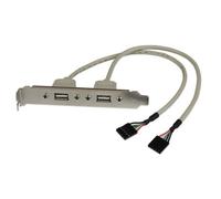 Adaptateur De Plaque USB À 2 Ports USB A Femelle StarTech.com