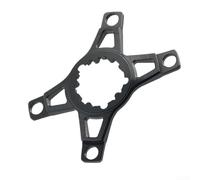 Adaptateur de plateau Spider compatible avec manivelle à 3 boulons vers 4 boulons 110BCD en alliage d'aluminium conçu pour une meilleure performance de vélo (noir)