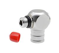 Adaptateur de plongée à double longueur de tuyau pivotant à 360° - Construction résistante à l'eau de mer - Large sécurité - Sortie basse pression - Adaptateur long et court