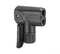 Adaptateur de pompe à vélo, tête PA66 haute pression 300 psi, multi-valves pour vélo de route, VTT, leviers à prise améliorée, compatible avec tuyau de 8 mm/10 mm (AB1)