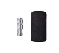 Adaptateur de pompe à vélo ultra compact avec portée de valve améliorée, construction en aluminium et housse en éponge résistante au gel pour une utilisation toute l'année (argent)