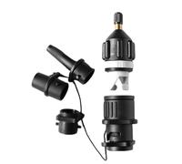 Adaptateur De Pompe - Convertisseur De Multifonction, Fixation En Aluminium À Forte Étanchéité, Buses De Pompe Anti-fuite, Connecteur De Tuyau Gonflable | Planche À Pagaie Kayak Canoë Lit De