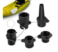 Adaptateur de Pompe Gonflable,4 Buses de Gonflage Accessoires,Adaptateur Pompe Bateau - pour Kayak Canoë Raft Surf Plage Lac Camping