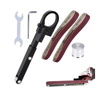 Adaptateur de ponceuse à bande - Convertisseur d'outils de meulage, embout de polissage, système de ruban de sable pour le travail du métal, mécanisme de traitement des tuyaux, mise à niveau de