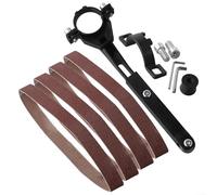 Adaptateur de ponceuse à bande pour meuleuse d'angle en métal pour convertir une meuleuse d'angle de 100 mm ou 125 mm en outil de meulage et de polissage pour le travail du bois et des métaux