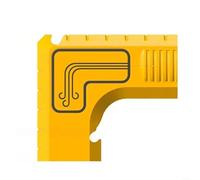 Adaptateur de port anti-poussière pour scie à table, collecte de copeaux de flux d'air, installation à clipser pour la plupart des scies, plastique résistant à l'usure, noir/jaune (jaune)