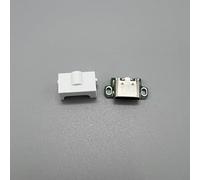 Adaptateur de port de charge USB-C pour Game Boy pour Advance SP, port de type C en métal avec protection contre la poussière, charge rapide et transfert de données, console SP (couvercle blanc)