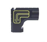 Adaptateur de port de poussière pour scie à table en plastique conçu pour une durabilité et une performance fiable dans les ateliers à usage intensif (noir)