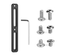 Adaptateur de Porte Bidon, Bouteille de Vélo, Base de Montage B-RAD Réglable Supports de Cage de Position Alternative Porte-Bidon Supports de Montage pour VTT Route VTT (2 Fentes, Noir)