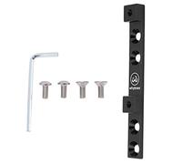 Adaptateur De Porte-bidon De Vélo, Régulateur De Trou De Porte-bidon De Vélo en Alliage D'aluminium, Réglage de la Position à Quatre Trous, Régulateur De Cadre Fixe pour Porte-Bouteille(Noir)