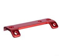 Adaptateur de porte-bidon en alliage d'aluminium pour vélo - Double support de fixation pour vélo de route et montagne - Extension d'hydratation avec vis (rouge)