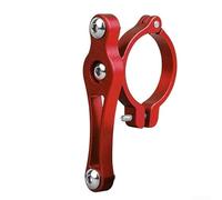 Adaptateur de porte-bidon en aluminium léger, s'adapte à différents diamètres de tuyaux pour une commodité ultime sur les vélos et motos (vis unique rouge)