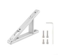 Adaptateur de porte-bouteille pliable pour vélo, support d'extension en alliage d'aluminium, design incliné pour plus de facilité, compatible avec les cadres à trous de vis (argenté)