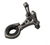 Adaptateur de porte-bouteille réglable en aluminium, rotatif à 90° pour guidon, tige de selle, compatible avec 22,2-31,8 mm de diamètre, pour vélo de route, VTT, vélo électrique (titane)