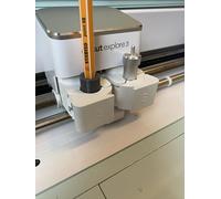 Adaptateur de porte-stylo compatible avec Cricut Maker/Maker3 Explore 1-3 et Air 1-2 pour stylos Stabilo (gris)