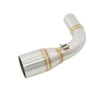 Adaptateur De Pot D'échappement Intermédiaire 51 Mm pour Moto pour Suzuki DR160 DR 160 DR150S, Connecteur De Silencieux Avant D'échappement Tuyau intermédiaire(Tuyau de Liaison intermédiaire)