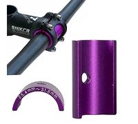 Adaptateur de potence de vélo,Guidon réducteur de Tige 31,8 mm à 25,4 mm en alliage d'aluminium, adapteur, entretoises, feuille de conversion pour guidon de VTT
