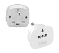 Adaptateur de Prise - 2 Pièces Prises Double Recharge - Convertisseur Standard Britannique avec Fusible 13A pour Malaisie Singapour Vietnam Appareils Électroniques