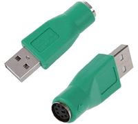 Adaptateur de Prise 2 pièces vers Prise USB Convertisseur PS / 2 vers USB de Remplacement pour Ancien Clavier-Prise Verte et Adaptateur de priseBien géré