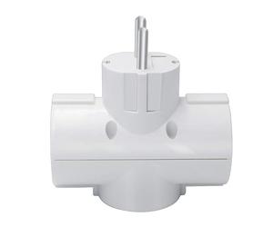 Adaptateur de prise à trois faces, adaptateur cube portable 3 en 1 avec prises multiples pour la maison ou les voyages d'affaires