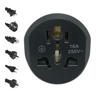 Adaptateur de Prise Allemagne - Adaptateur de Voyage européen Allemand, gravé AD | Accessoires de Voyage conçus pour Glisser Facilement dans Votre Valise