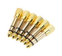 Adaptateur de Prise Audio Stéréo Standard 3,5 Mm à 6,35 Mm Adaptateur de Mixage D'équipement Audio Domestique pour la Technologie de Meulage D'engrenages, Couleur : Or