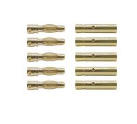 Adaptateur de Prise Banane mâle Femelle, 20 pièces/10 Paires, 2mm 3mm 3.5mm 4mm, Kits de connecteurs Banane plaqués Or(3.5mm)