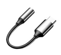 Adaptateur de prise casque de 3,5 mm - lourde à la bougie AUX, connecteur de cordon renforcé | Ligne de audio haute résolution, adaptateur de fermeture à clip compact, gadget d'amélior