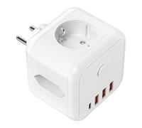 Adaptateur de Prise - Chargeur Léger avec 3 Ports USB,Multiprise Parafoudre - pour Famille Amis Bureaux Domicile Voyage Cuisine Chambre Salle De