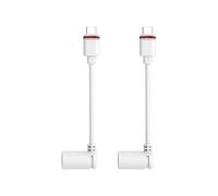 Adaptateur de prise creuse de panneau solaire - Lot de 2 câbles double prise | Prise de conversion USB-C | Bloc d'alimentation de charge d'extérieur portable - Câble de connexion pour appareil photo