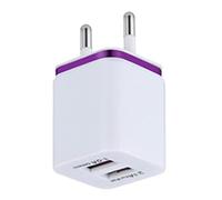 Adaptateur de prise cube à double port USB, bloc de chargeur USB double | Chargeur mural USB à charge intelligente, chargeurs muraux pour téléphones portables Bloc de chargeur double sécurisé pour