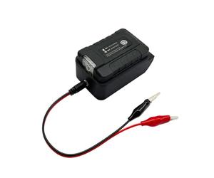 Adaptateur de prise d ' alimentation portable pour packs 21 V | Câbles à clip, lampe de travail, sortie USB, corps compact, utilisation sur le terrain, utilitaire en magasin,