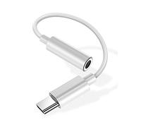 Adaptateur de Prise de Casque USB C à 3,5mm，Convertisseur Jack Type C Audio Compatible avec Samsung Galaxy S22/S21/S20/S20+, Huawei P30/P20/Mate10/Mate20 Pro, Google Pixel 4/3/2/XL, Xiao mi, OnePlus