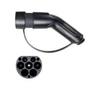 Adaptateur de Prise de Chargeur EV Type 2 EVSE Convertisseur de borne de Recharge for véhicule électrique IEC 62196 Mâle Femelle 16 A 32 A(Male-11kw)