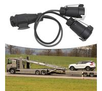 Adaptateur de prise de courant 13 broches vers 7 broches 12 V pour remorquage semi-remorque et caravane