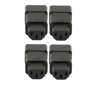 Adaptateur de Prise de Courant C20 à C13, Adaptateur d'alimentation IEC320 C20 à C13 Plug and Play 2 Pièces Coque en PVC Sûre 4000W pour Serveur UPS PDU