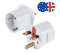 Adaptateur de prise de courant - UK - 13 A - Diamètre 4 cm - Garantie 2 ans